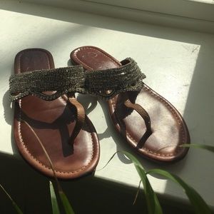 Jessica Simpson jeweled flip flop - sz 9